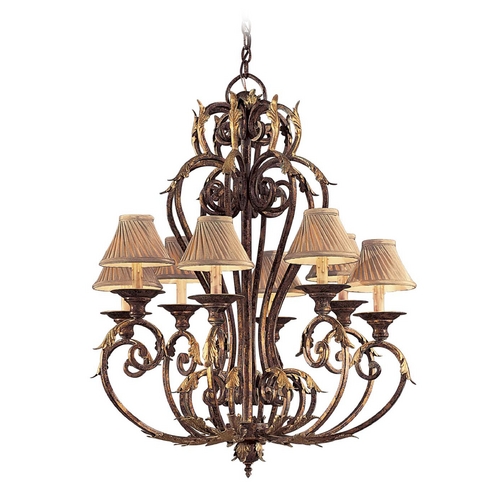 Metropolitan Lighting Chandelier in Golden Bronze  - Shades Not Included by Metropolitan Lighting N6238-355