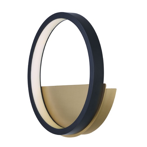 ET2 Lighting Hoopla Black & Gold LED Sconce by ET2 Lighting E24320-BKGLD