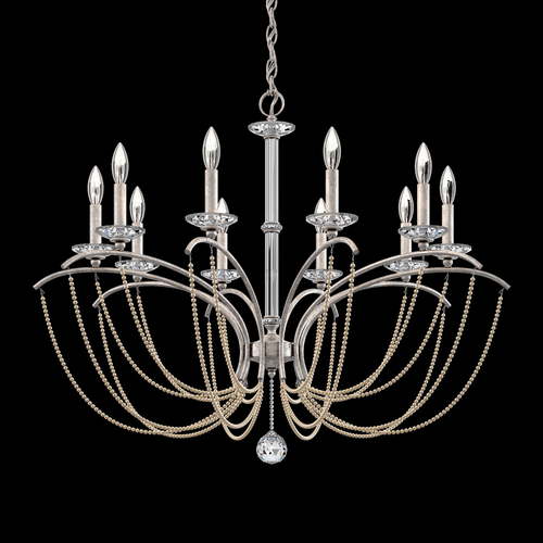 Schonbek Lighting Priscilla Antique Silver Chandelier by Schonbek Lighting BC7110N-48PBZ
