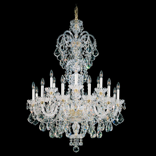 Schonbek Lighting Schonbek Worldwide Lighting Olde World Aurelia Crystal Chandelier 6815-211R