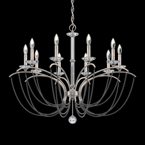 Schonbek Lighting Priscilla Antique Silver Chandelier by Schonbek Lighting BC7110N-48PDK