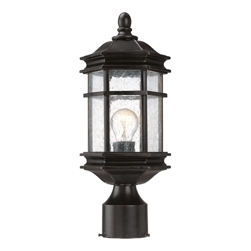 Dolan Designs Lighting Seeded Glass Outdoor Post Light Bronze 15-1/4-Inch Dolan Designs 9233-68