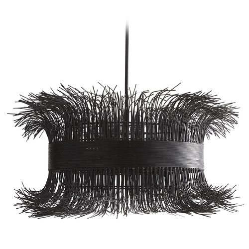 Arteriors Home Lighting Filamento Chandelier in Black Stained Rattan & Black by Arteriors Home DK89926