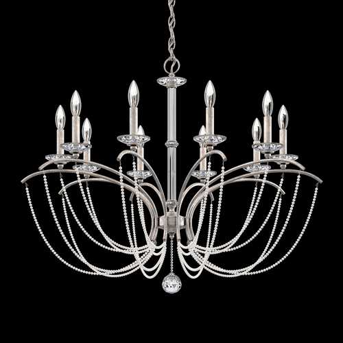 Schonbek Lighting Priscilla Antique Silver Chandelier by Schonbek Lighting BC7110N-48PWT