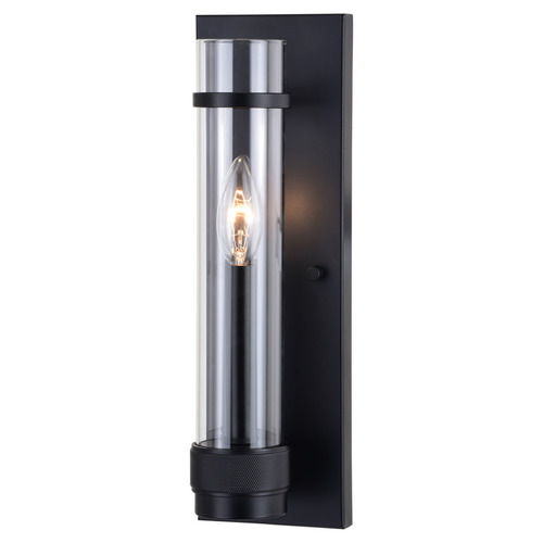Vaxcel Lighting Vaxcel Lighting Bari Matte Black Sconce W0427