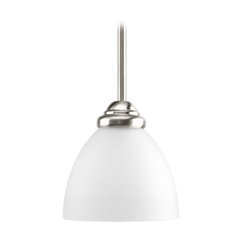 Progress Lighting Heart Mini Pendant in Brushed Nickel by Progress Lighting P5131-09