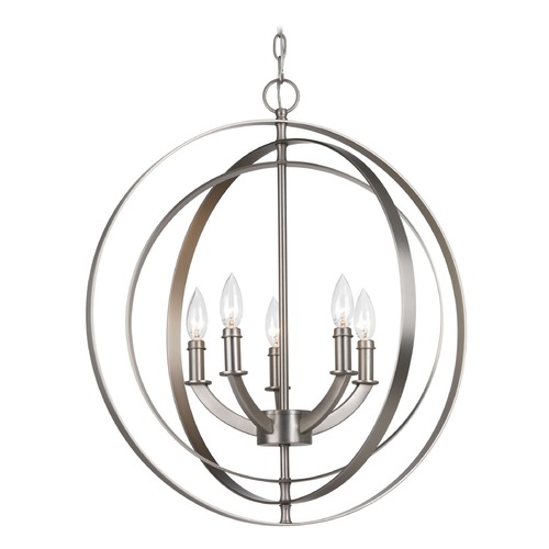 Progress Lighting Equinox Burnished Silver Pendant by Progress Lighting P3841-126