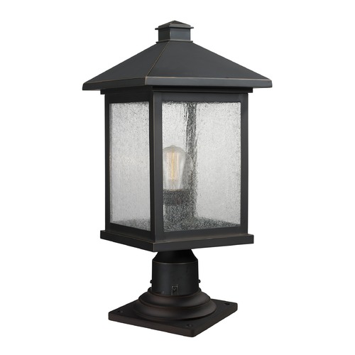 Z-Lite Portland Oil Rubbed Bronze Post Light by Z-Lite 531PHBR-533PM-ORB