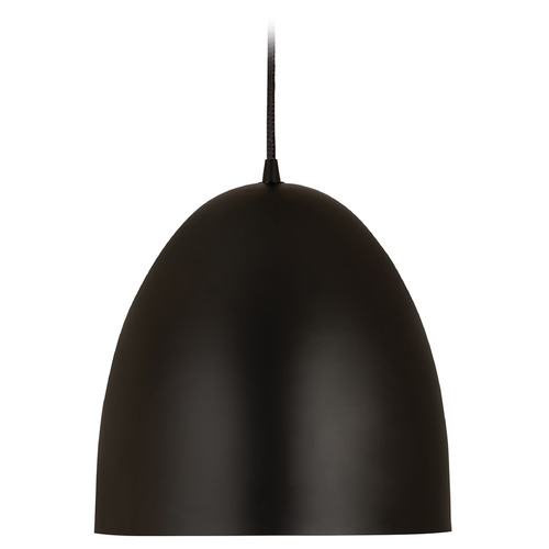 Z-Lite Z Studio Dome Satin Black Pendant by Z-Lite 6012P12-SBK