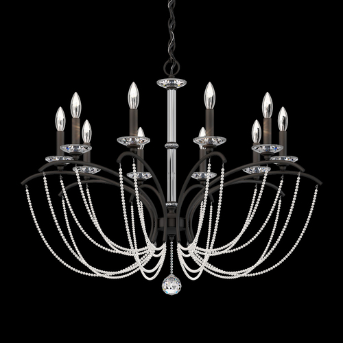 Schonbek Lighting Priscilla Black Chandelier by Schonbek Lighting BC7110N-51PWT