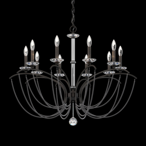 Schonbek Lighting Priscilla Black Chandelier by Schonbek Lighting BC7110N-51PDK