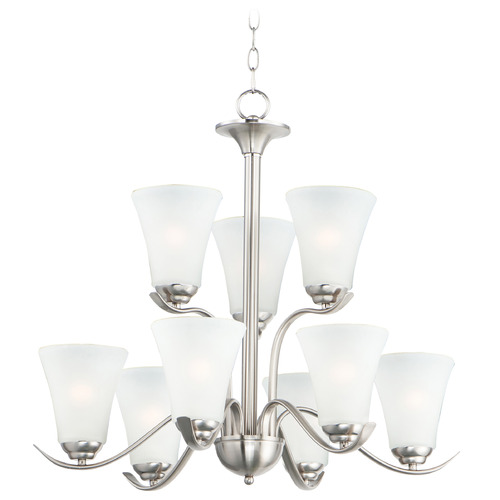 Maxim Lighting Maxim Lighting Vital Satin Nickel Chandelier 12076FTSN