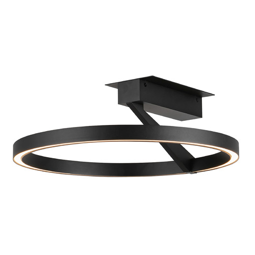 Kuzco Lighting Kuzco Lighting Roda Black LED Semi-Flushmount Light SF27716-BK-3WCCT-UNV