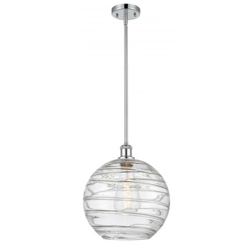Innovations Lighting Athens Deco 12-Inch Pendant in Polished Chrome by Innovations Lighting 516-1S-PC-G1213-12