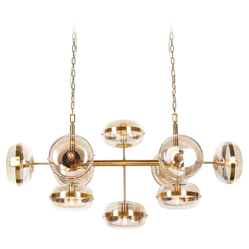 Eurofase Lighting Nottingham 54-Inch Linear Chandelier in Brass by Eurofase Lighting 37089-016