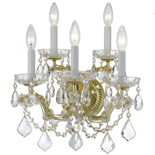 Crystorama Lighting Crystorama Lighting Maria Theresa Gold Sconce 4404-GD-CL-SAQ