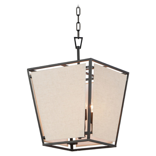 Maxim Lighting Maxim Lighting Montauk Black Pendant Light with Square Shade 20264CVBK