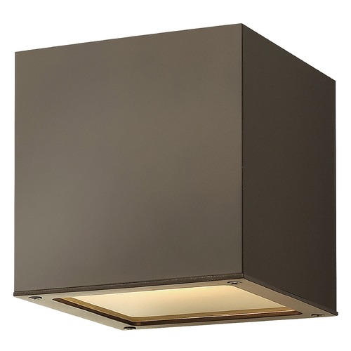 Hinkley Kube Bronze LED Outdoor Wall Light 3000K by Hinkley Lighting 1769BZ