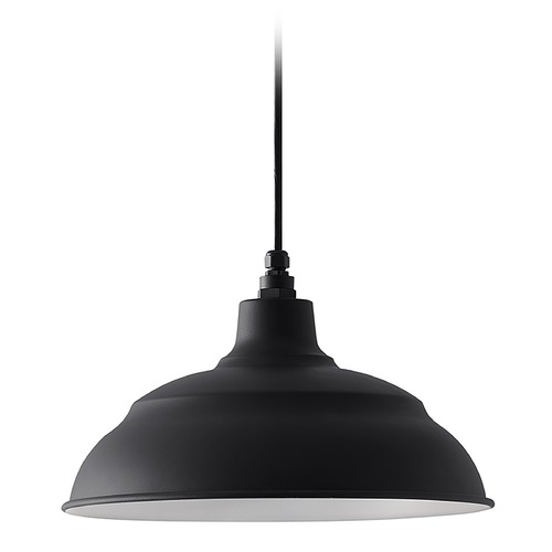 Capital Lighting RLM Black Barn Light with Warehouse Shade by Capital Lighting 936311BK