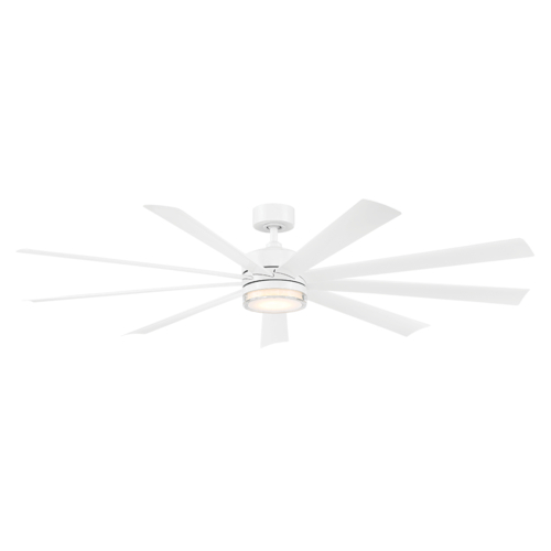Modern Forms by WAC Lighting Wynd XL 72-Inch LED Smart Fan in Matte White by Modern Forms FR-W2101-72L-MW