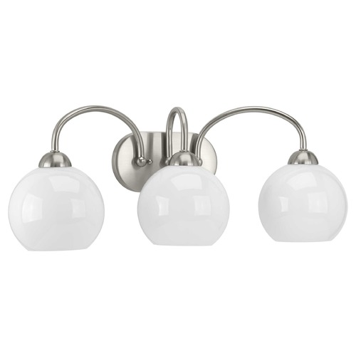 Progress Lighting Carisa Brushed Nickel 3-Light Bathroom Light by Progress Lighting P300086-009