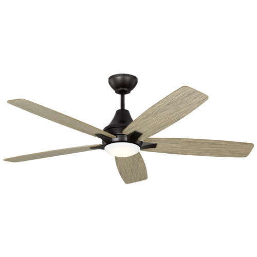 Generation Lighting Fan Collection Lowden 52 Aged Pewter LED Ceiling Fan by Generation Lighting 5LWDR52AGPD