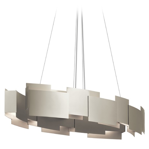 Kichler Lighting Moderne 34.25-Inch Satin Nickel LED Pendant by Kichler Lighting 42993SNLED
