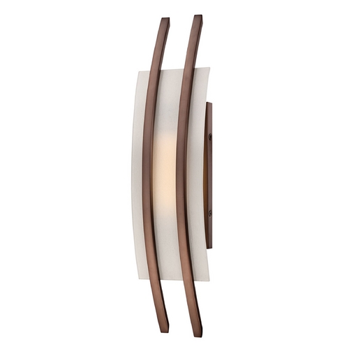 Nuvo Lighting Modern LED Sconce Wall Light in Hazel Bronze by Nuvo Lighting 62/122