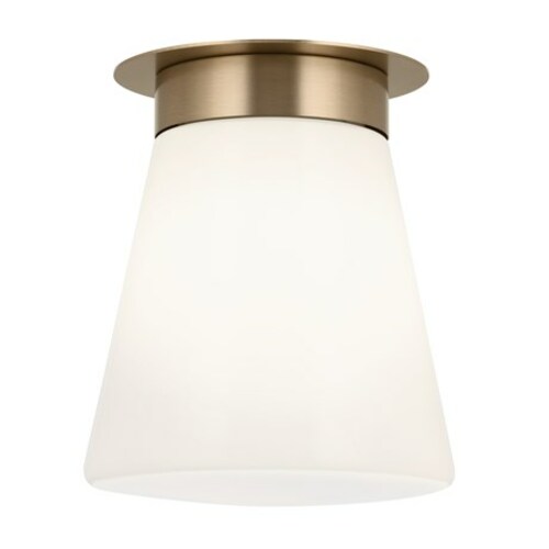 Kichler Lighting Albers Champagne Bronze Flush Mount Light by Kichler Lighting 52585CPZ