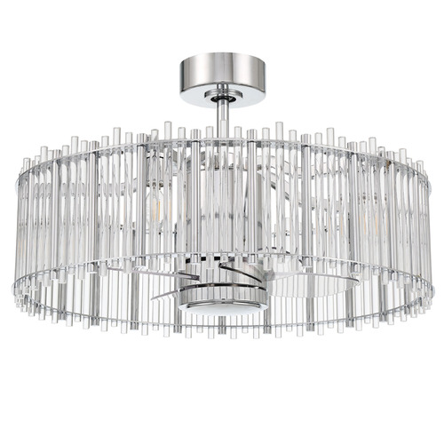 Craftmade Lighting Craftmade Lighting Reveal Chrome LED Ceiling Fan with Light RVL28CH4