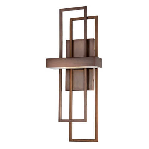 Nuvo Lighting Modern LED Sconce Wall Light in Hazel Bronze by Nuvo Lighting 62/125