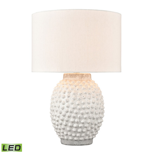 Elk Lighting Elk Lighting Keem Bay White LED Table Lamp with Drum Shade H019-7256-LED