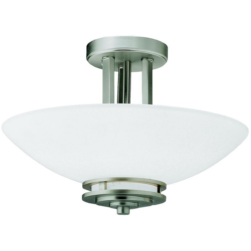 Kichler Lighting Hendrik 15-Inch Brushed Nickel Semi-Flush Mount by Kichler Lighting 3674NI