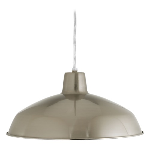 Progress Lighting LED Barn Light Pendant in Brushed Nickel by Progress Lighting P5094-0930K9