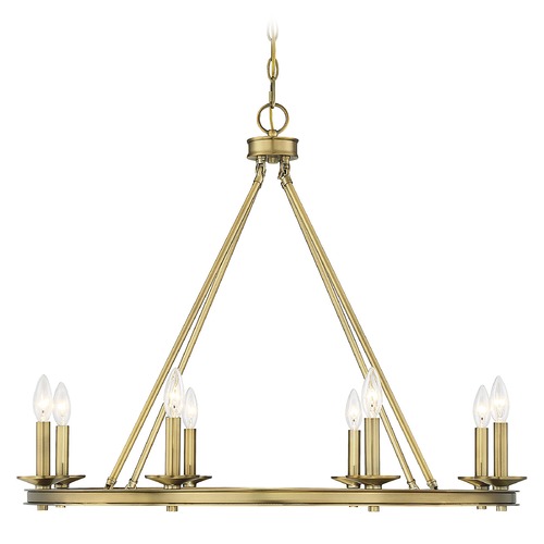 Savoy House Middleton Warm Brass Chandelier by Savoy House 1-308-8-322