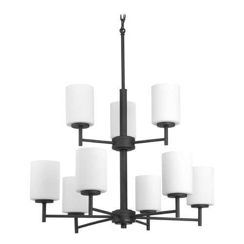 Progress Lighting Replay Chandelier in Black by Progress Lighting P4726-31