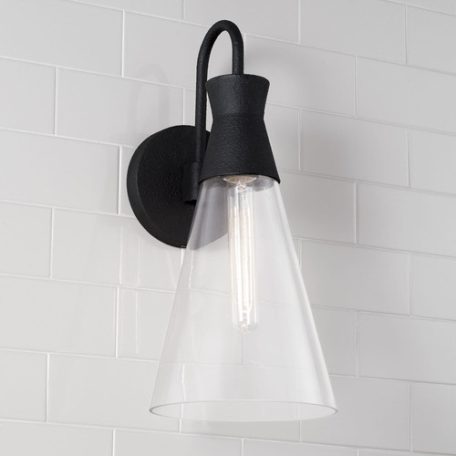 Capital Lighting Paloma 16.25-Inch Wall Sconce in Textured Black by Capital Lighting 650311XK