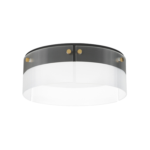 Maxim Lighting Spectre 16-Inch LED Flush Mount in Black & Brass by Maxim Lighting 21190CRBKNAB