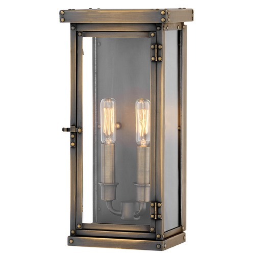Hinkley Hamilton 14.25-Inch Dark Antique Brass Outdoor Wall Light by Hinkley Lighting 2004DS