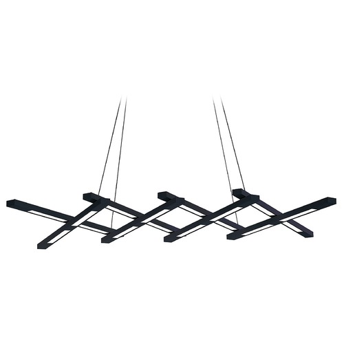 Modern Forms by WAC Lighting Scissors Black LED Pendant by Modern Forms PD-32880-BK