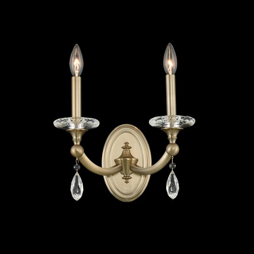 Allegri Lighting Floridia 2-Light Sconce in Matte Brushed Champagne Gold by Allegri 012122-045-FR001