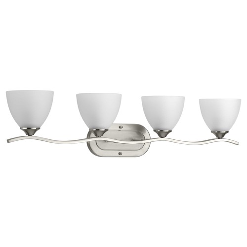 Progress Lighting Laird Brushed Nickel 4-Light Bathroom Light by Progress Lighting P300098-009