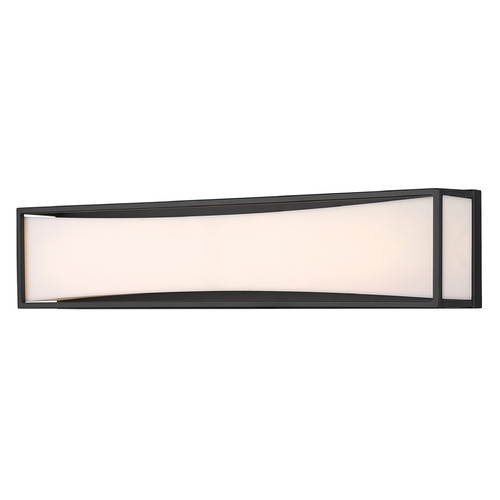 Z-Lite Baden Matte Black LED Vertical Bathroom Light by Z-Lite 1933-24MB-LED