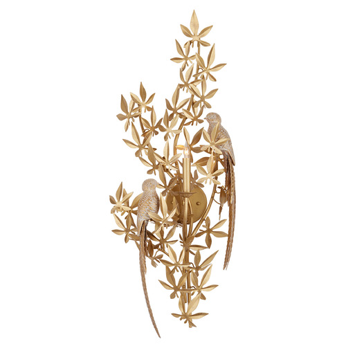 Currey and Company Lighting Currey and Company Aviary Swedish Gold Sconce 5000-0282