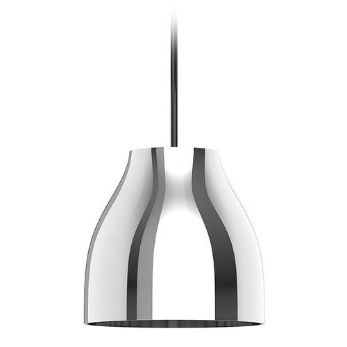 Kuzco Lighting Trinity 11.375-Inch LED Glass Pendant in Black & Chrome by Kuzco Lighting PD62012-BK/CH