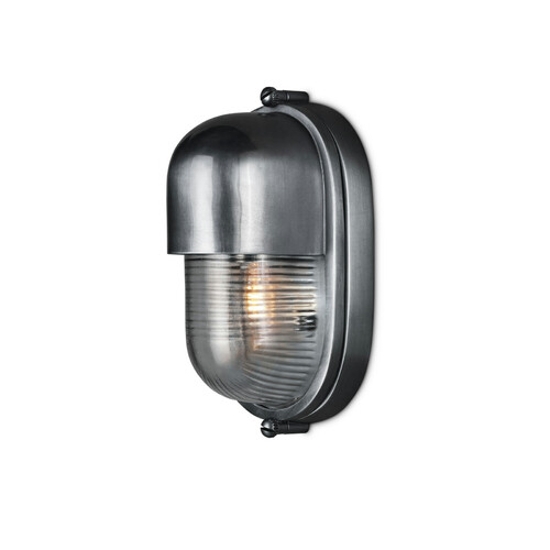 Currey and Company Lighting Maritime Outdoor Wall Light in Antique Silver by Currey & Company 5500-0051