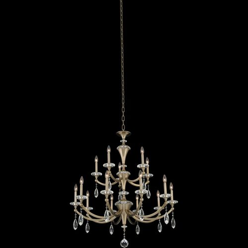 Allegri Lighting Floridia 2-Tier Chandelier in Champagne Gold by Allegri Crystal 012173-045-FR001