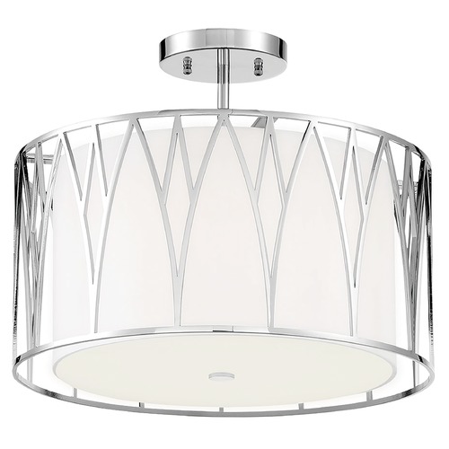 Minka Lavery Regal Terrace Polished Nickel LED Semi-Flush Mount by Minka Lavery 1089-613-L