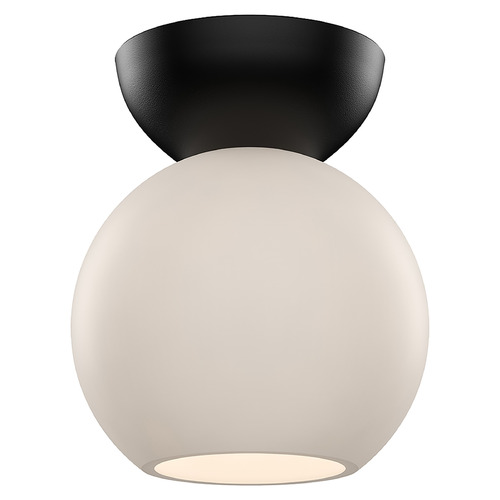 Kuzco Lighting Arcadia Black Semi-Flush Mount by Kuzco Lighting SF59706-BK/OP