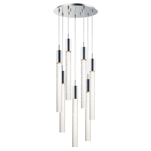 ET2 Lighting Big Fizz 7-Light LED Pendant in Polished Chrome by ET2 Lighting E22877-91PC